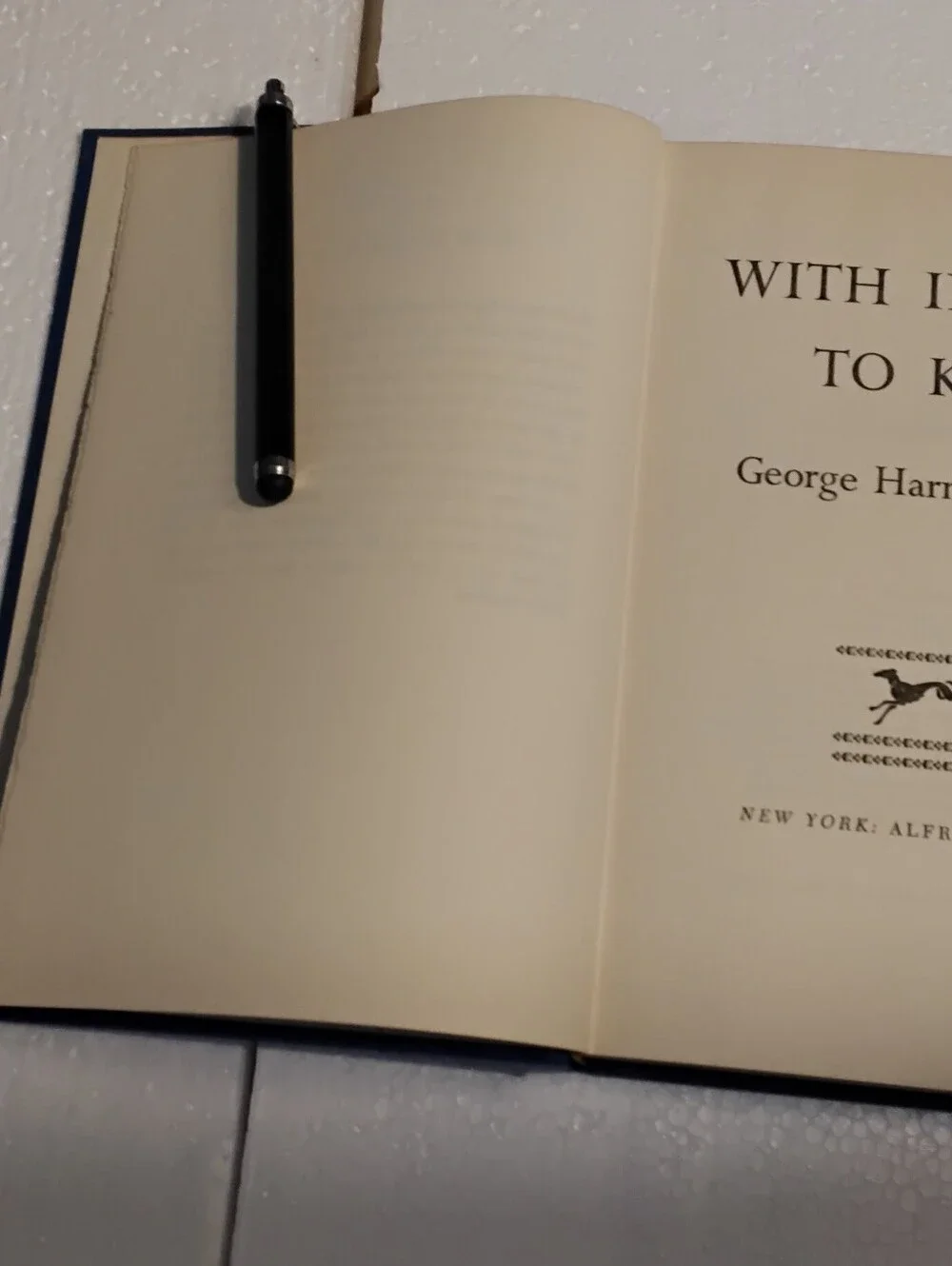 With Intent to Kill George Harmon Coxe 1964True Trade First Edition No DJ BOOK